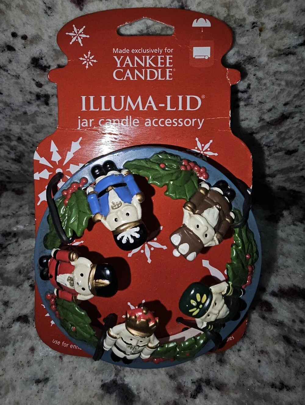 Yankee Candle Illuma-Lid Christmas Nutcracker NWT